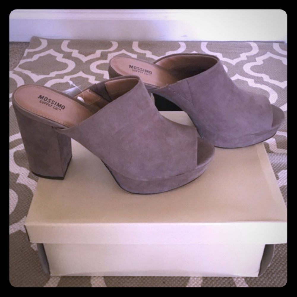 COPY - Mossimo Supply Co., “Sloan,” taupe, mule, size 8